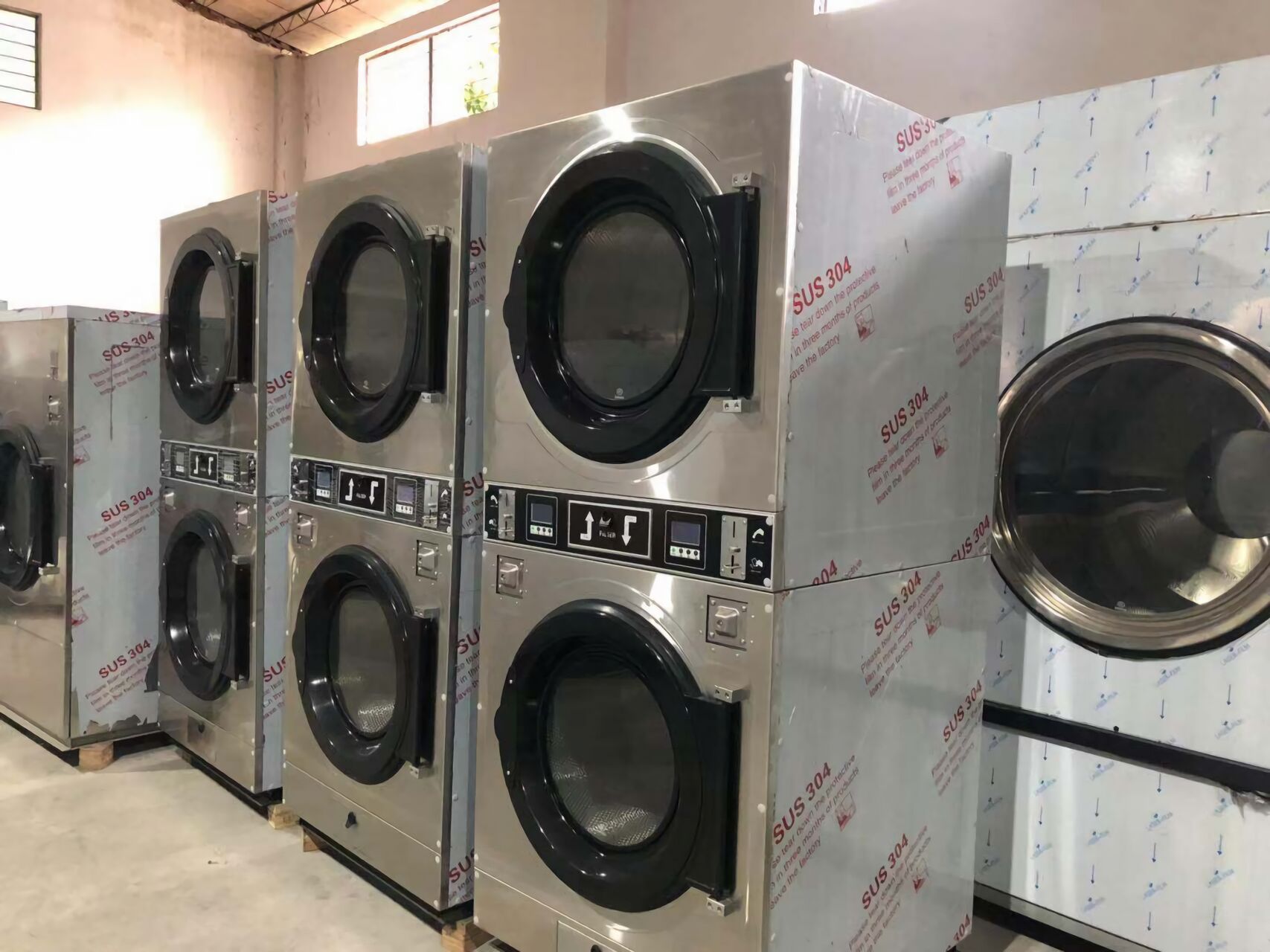 省空间 + 省本钱！全自动双层烘干机，，，，开店必入